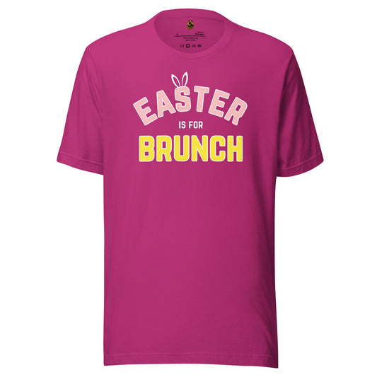 Berry unisex t-shirt with 'Easter is for Brunch' – Boozie Adams