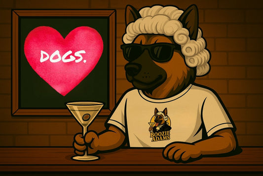 Funny dog lover shirts and graphic tees from Boozie Adams for people who love dogs