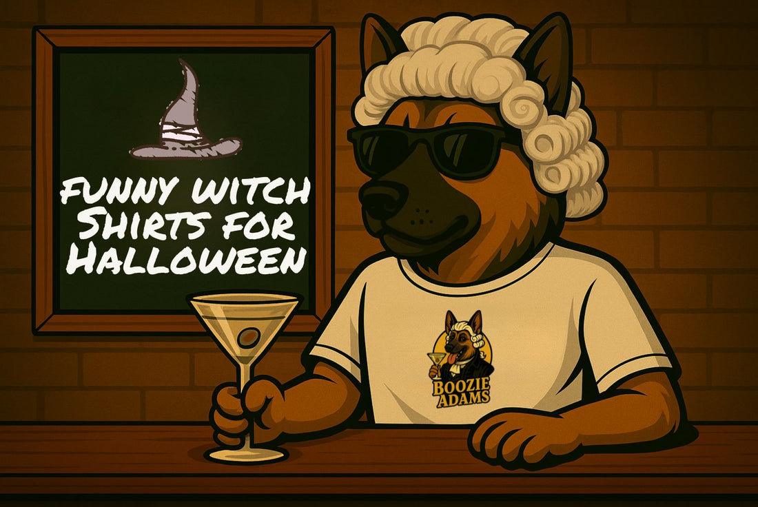Funny witch shirts for Halloween from Boozie Adams