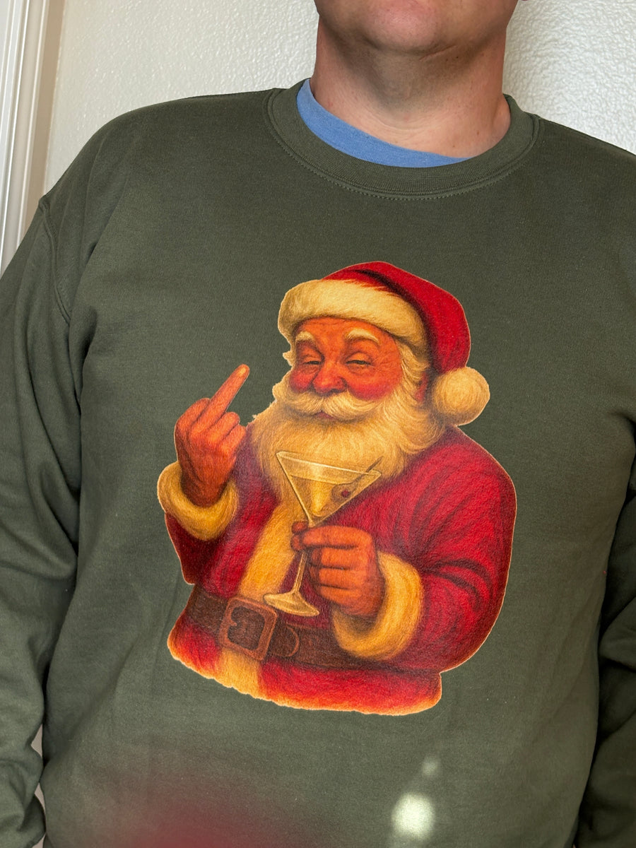 Boozie in the Wild customer wearing Jolly AF sweatshirt
