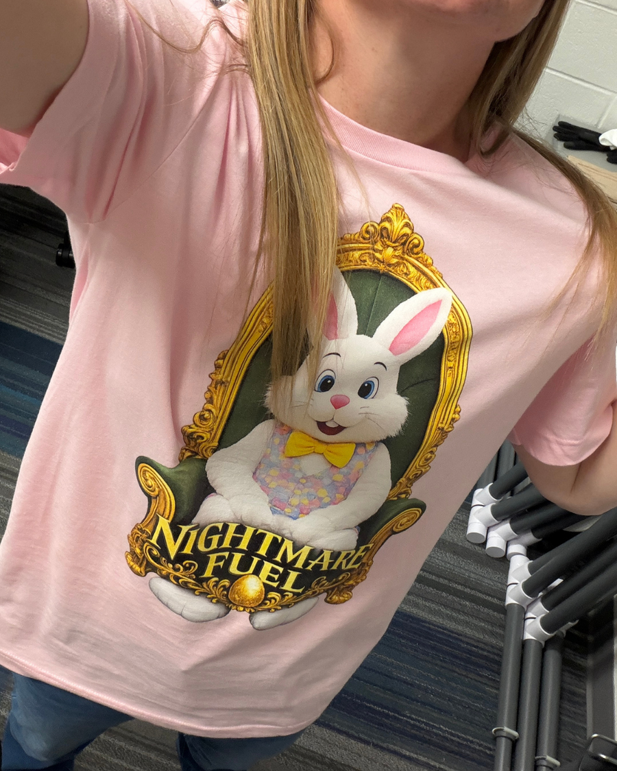 Customer wearing Boozie Adams Nightmare Fuel Tee