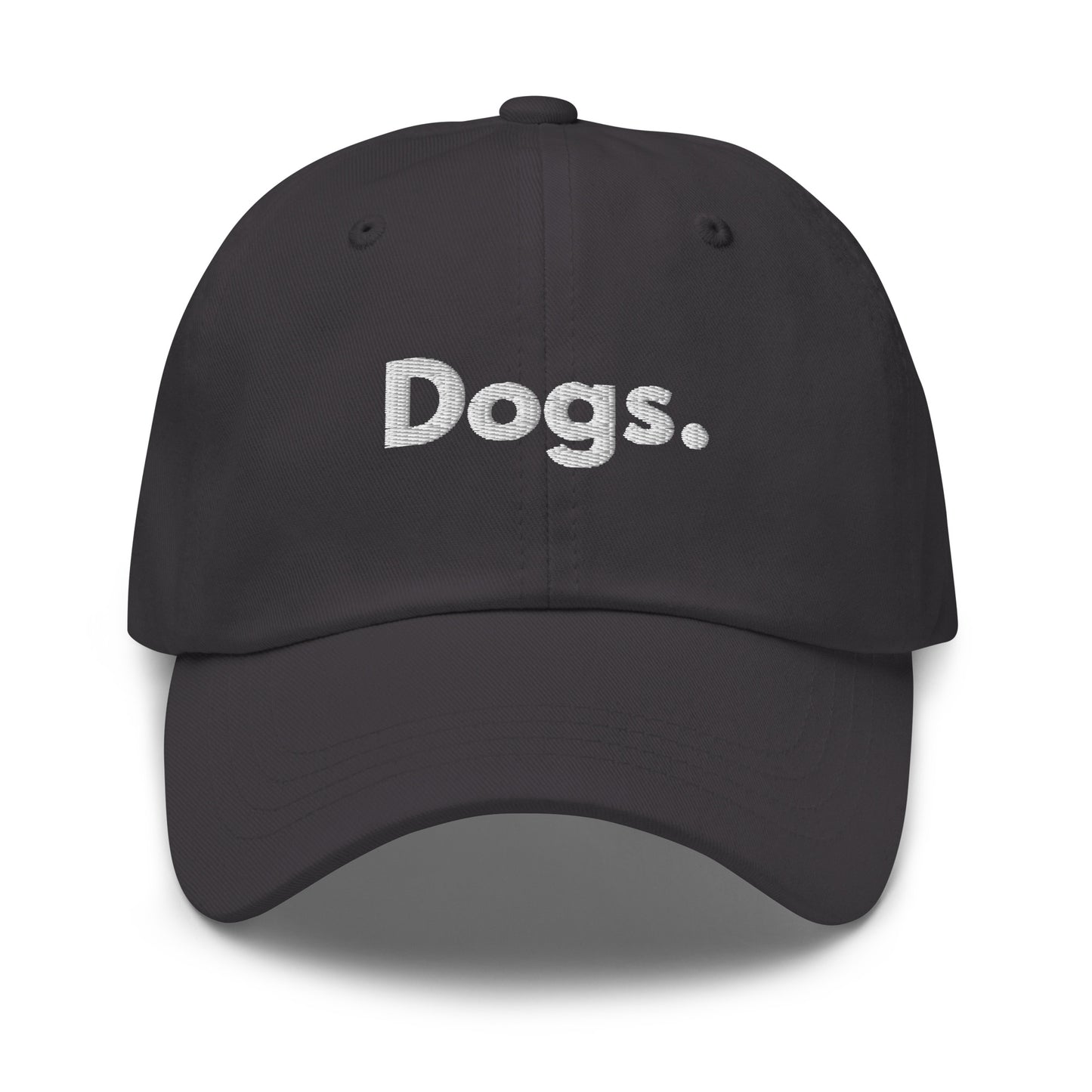 Dark grey cap with 'Dogs.' text – Boozie Adams