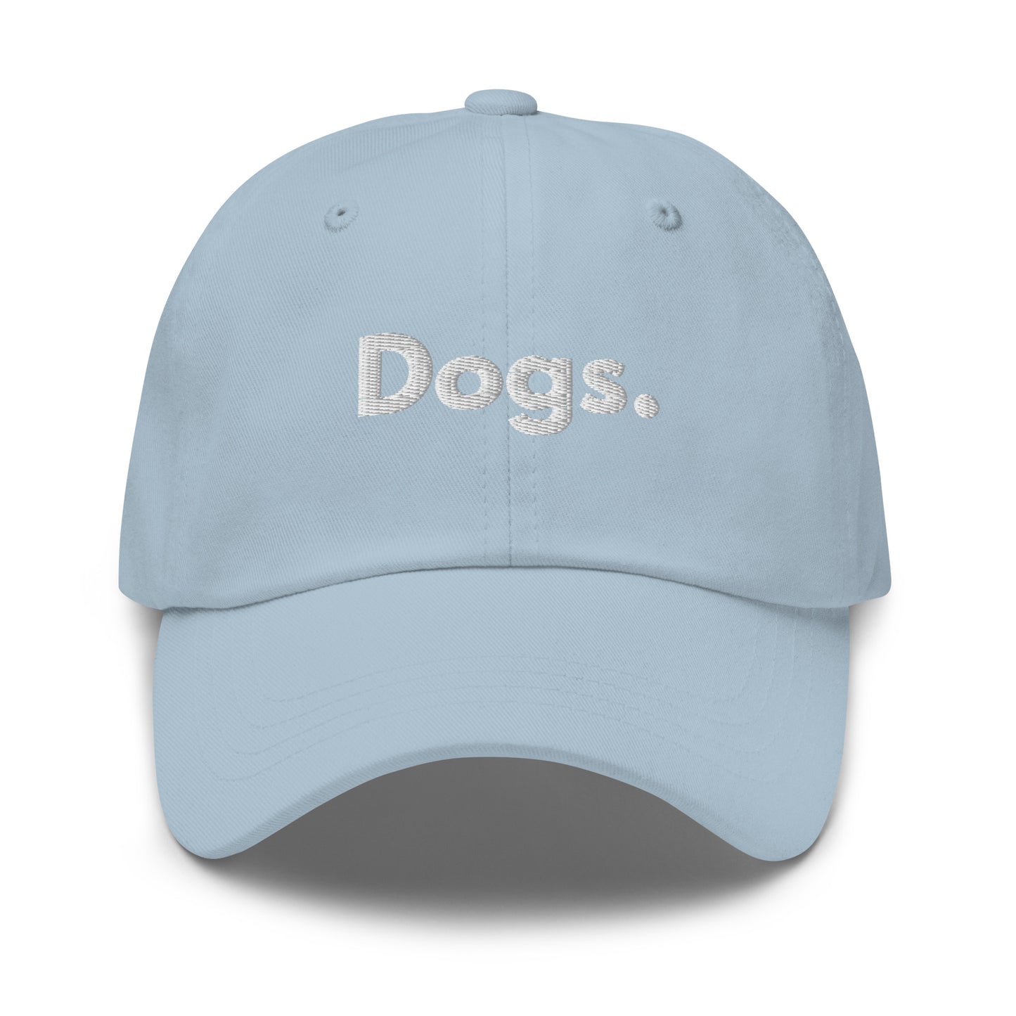Light blue cap with 'Dogs.' text – Boozie Adams