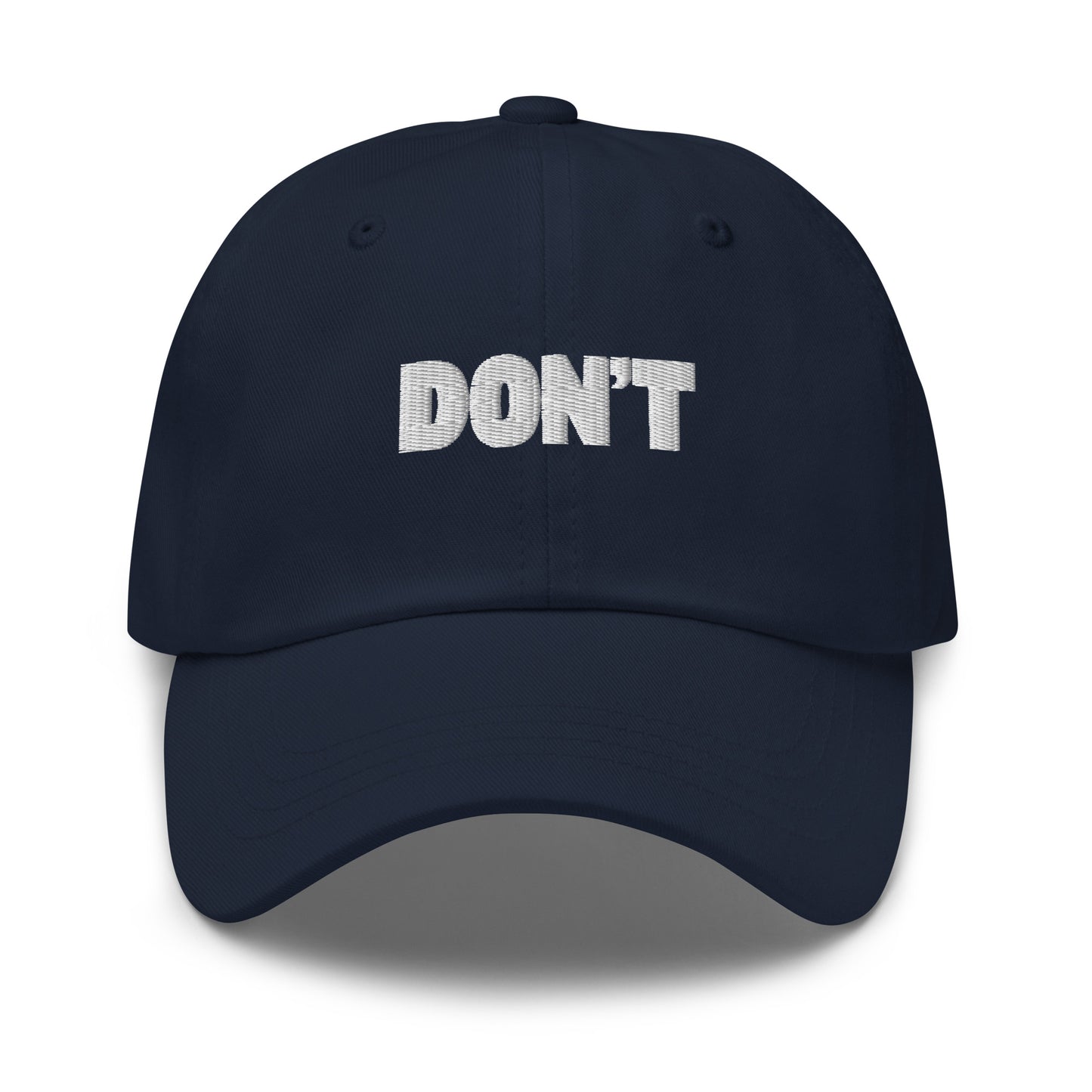 Navy cap with 'DON'T' text – Boozie Adams