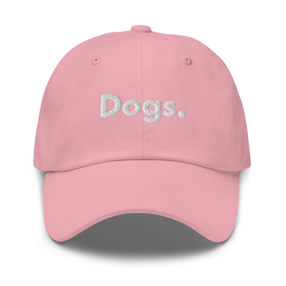 Pink cap with 'Dogs.' text – Boozie Adams