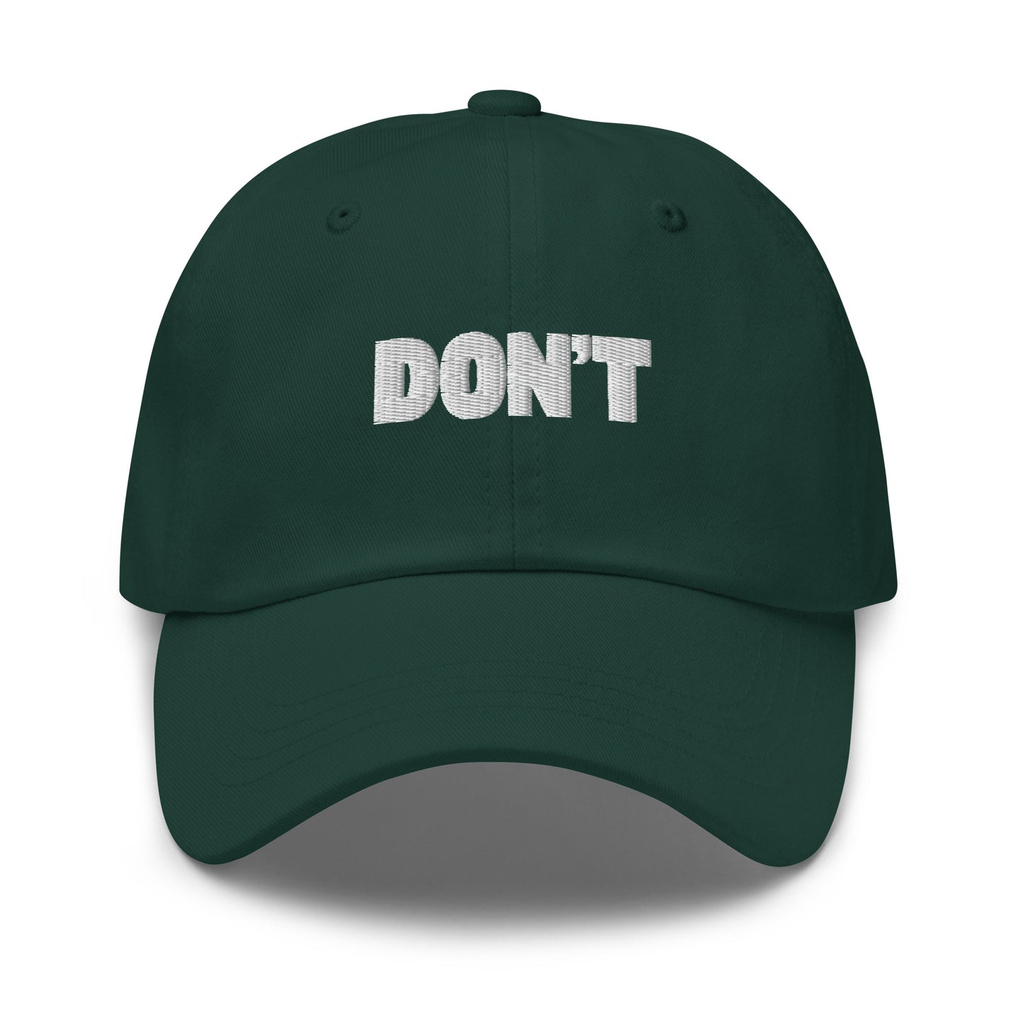 Green cap with 'DON'T' text – Boozie Adams