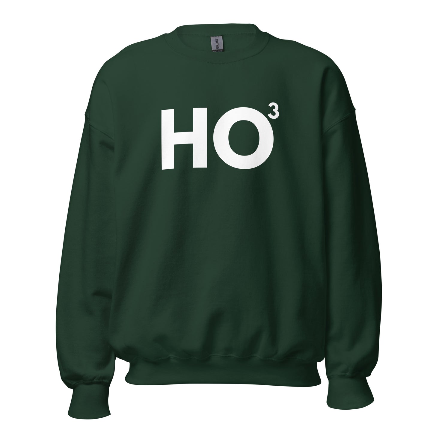Forest green sweatshirt with 'HO^3' printed in white – Boozie Adams
