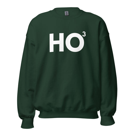 Forest green sweatshirt with 'HO^3' printed in white – Boozie Adams