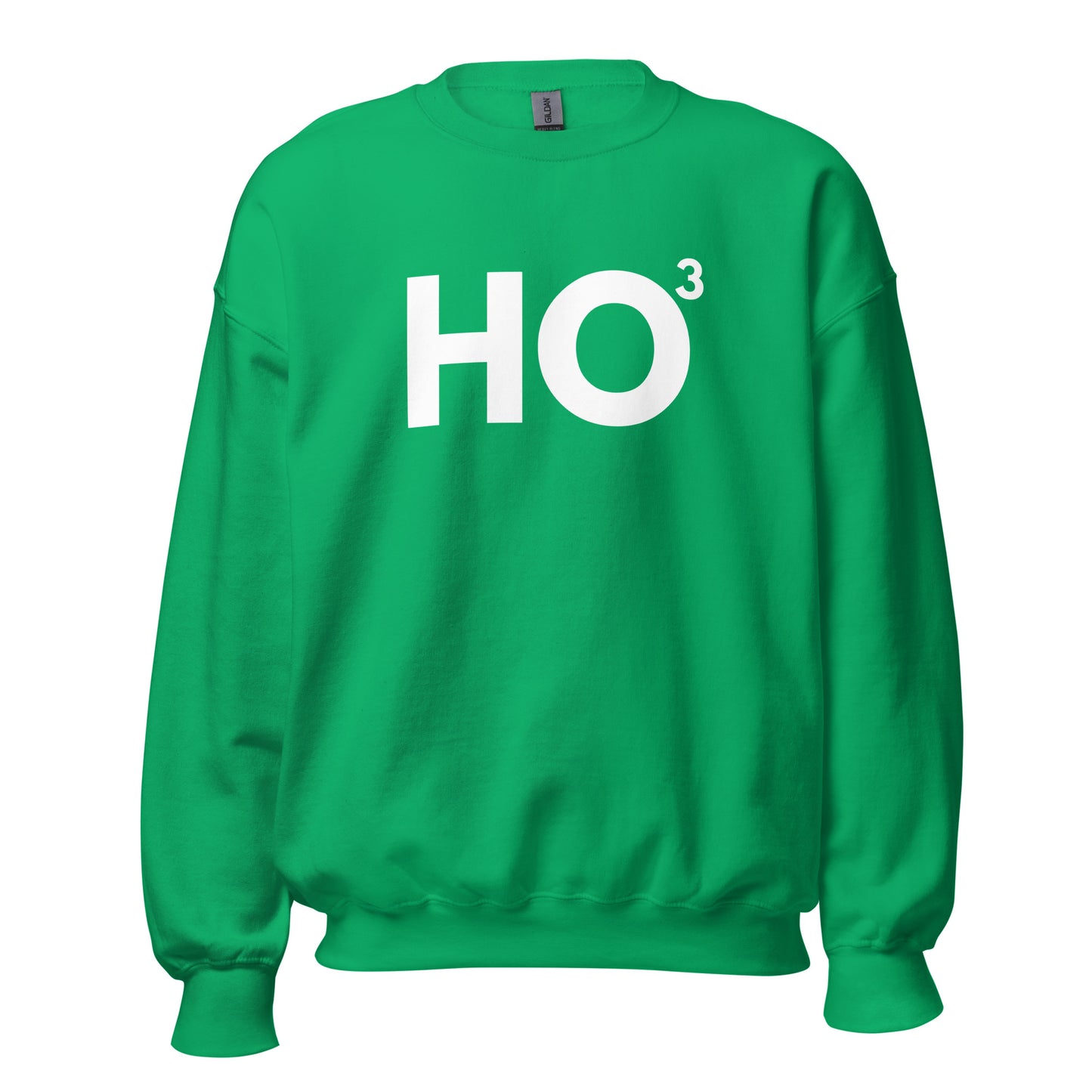 Green sweatshirt with 'HO^3' printed in white – Boozie Adams
