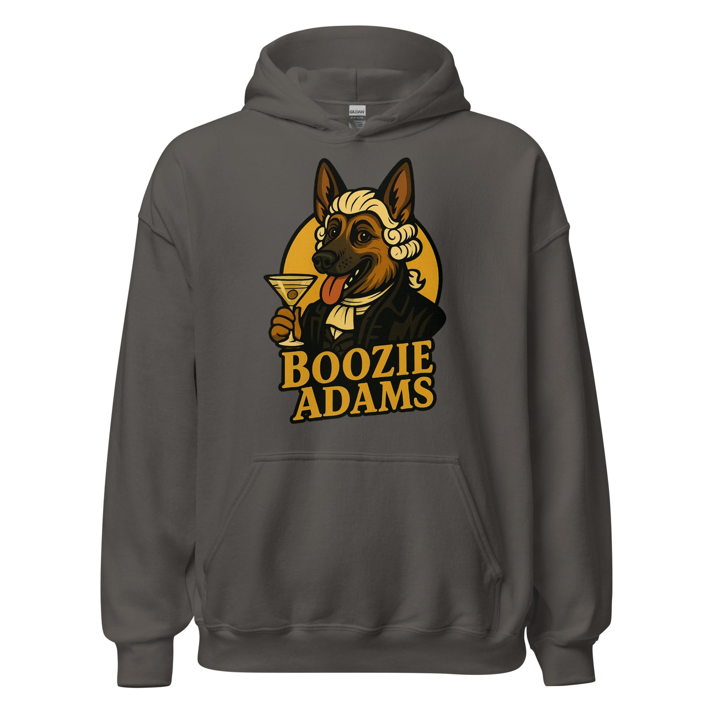 Charcoal unisex hoodie with Boozie Adams Logo - Boozie Adams