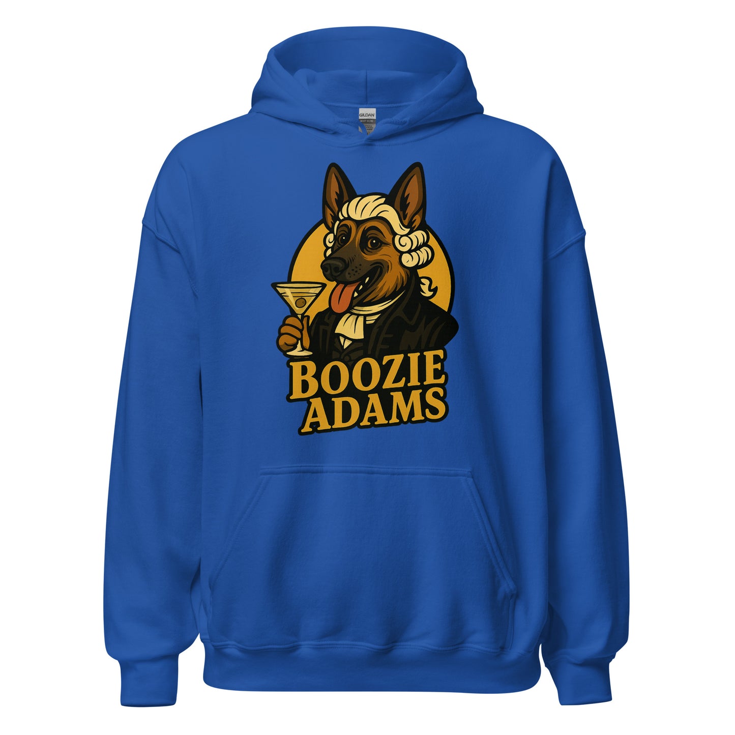 Royal Blue unisex hoodie with Boozie Adams Logo - Boozie Adams