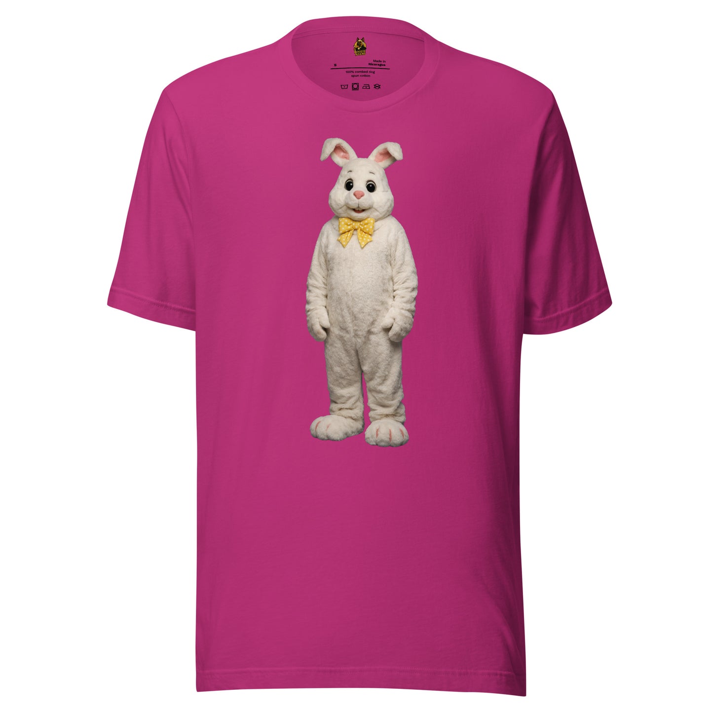 Berry unisex t-shirt with a cartoon bunny character – Boozie Adams