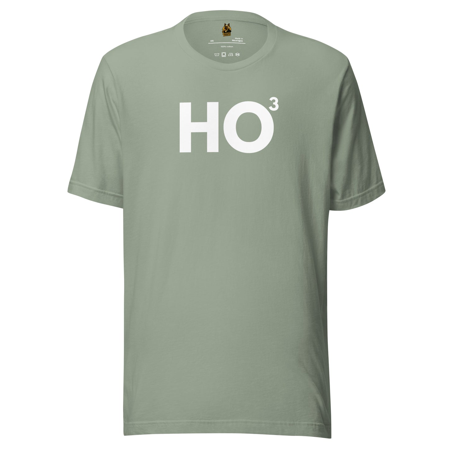 Kelly green unisex t-shirt with 'Ho³' printed in white – Boozie Adams