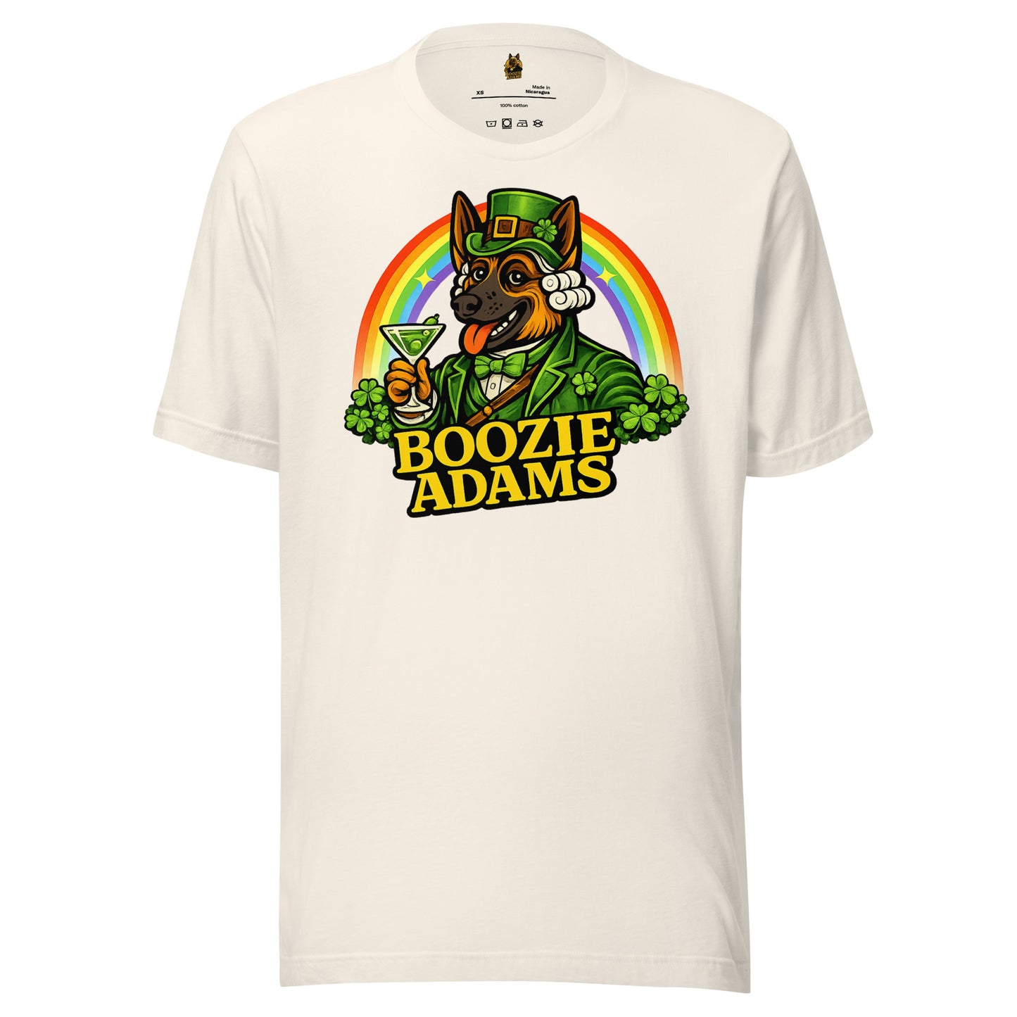 Vintage white unisex t-shirt with 'Boozie Adams' logo – Boozie Adams